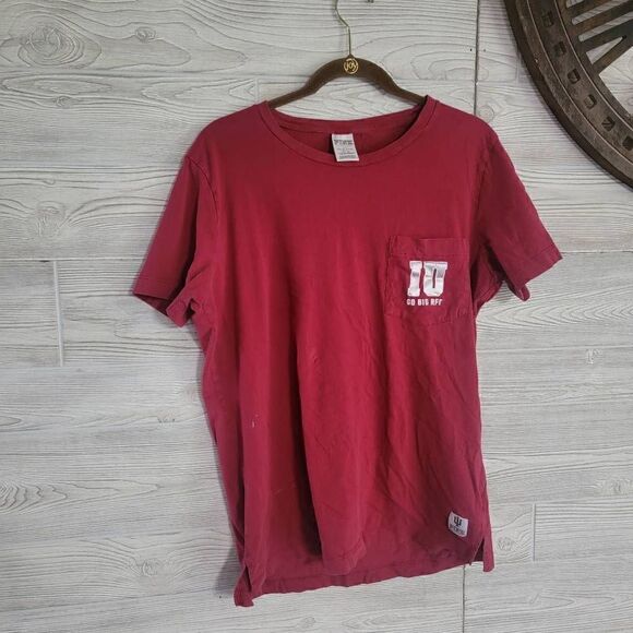 PINK IU Victoria's Secret Tshirt Indiana University SZ M - Picture 1 of 8